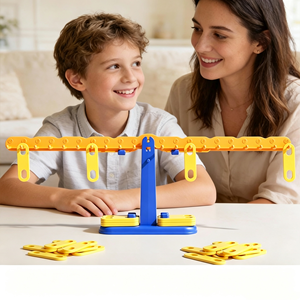 Jeu d'équilibre mathématique pour enfants, jouet de comptage numérique, apprentissage précoce, jeu éducatif Montessori pour garçons et filles, jeu parent-enfant - Product Image 1