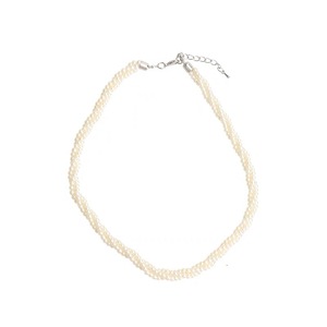 Imitation Pearl Necklace Double Layer Choker Clavicle Party Women Fashion Jewelry - Product Image 5