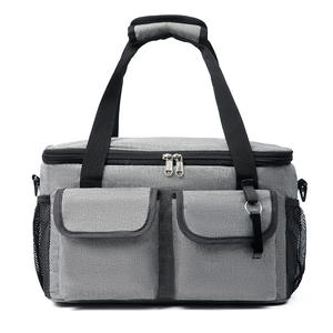 Sac isotherme épais en tissu Oxford avec doublure PEVA, fermeture éclair, pour pique-nique et camping, grande capacité, garde au frais - Product Image 1