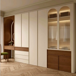 <span class=keywords><strong>Buffet</strong></span> <span class=keywords><strong>industriel</strong></span> autoportant moderne avec pieds en métal, montage facile, en bois de chêne massif, pour salon, durable et avec rangement - Product Image 2