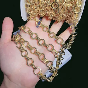 Chain for Handbag Antique Brass Jewelry Gold OEM Customized Item Packing Pcs Color Handle Feature Material Origin Iron Type GUA