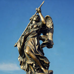 Escultura <span class=keywords><strong>de</strong></span> Bronce <span class=keywords><strong>de</strong></span> Jesús Meditando, Ángel <span class=keywords><strong>Triste</strong></span> Famoso <span class=keywords><strong>de</strong></span> Tamaño Real con Alas, Arcángel Gabriel, Miguel, Esculturas <span class=keywords><strong>de</strong></span> Ángeles <span class=keywords><strong>de</strong></span> Metal - Product Image 4