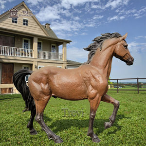 Escultura de Caballo Árabe en Bronce Fundido, Precio de Fábrica TREVI China, para Decoración de Granjas <span class=keywords><strong>y</strong></span> Exteriores - Product Image 1