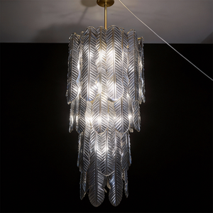 Lampadario a sospensione lungo moderno per <span class=keywords><strong>soggiorno</strong></span> e sala da pranzo, dimensioni personalizzabili, stile vintage francese - Product Image 1