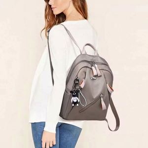 T Hot-Selling Fashionable Women's Trendy Waterproof Nylon Oxford Cloth <b>Backpack</b> Interior Slot Pocket Zipper Closure 20-35L - Product Image 2
