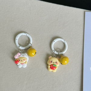 Portachiavi portachiavi simpatico cartone animato puoh <span class=keywords><strong>Pooh</strong></span> bear bell portachiavi morbido carino zaino ciondolo coppia accessori regalo fidanzate - Product Image 2