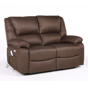 आधुनिक लिविंग रूम टू-सीटर इलेक्ट्रिक रिक्लियर सोफा 8-पॉइंट मालिश और गर्म कारखाने थोक खंड के साथ - Product Image 1