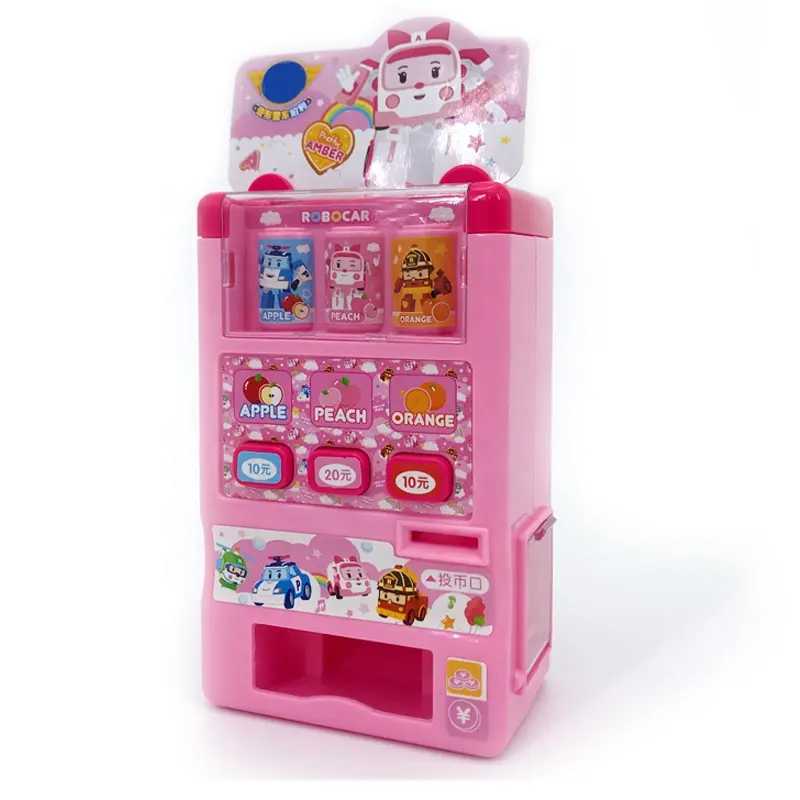 Simulazione Freddo Automatico Succo di Distributore Automatico di Bevande Macchina Pretend Giochi di Ruolo Set di Giochi per I Bambini di Apprendimento Precoce Del Giocattolo