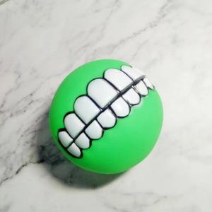 Bruxism Tooth <b>Ball</b> Interaction Dog Sound Colorful <b>Ball</b> Teeth Pattern <b>Squeezing</b> Sound Dog Chewing Toy <b>Ball</b> - Product Image 5