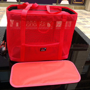 Mesh Breathable Pet <b>Backpack</b> Red Oxford Cloth 40cm X 18cm X 33cm For <b>Cats</b> And Dogs Under 10kg - Product Image 3
