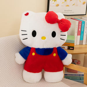 Cute Anime KT Cat Plush Toy Large Doll <strong>Pillow</strong> with Super Soft PP Cotton Filling for Unisex Birthday Gift Youth Wholesale - Product Image 6