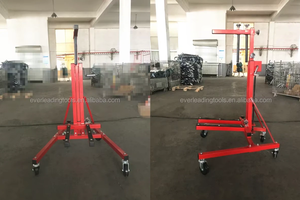 Cric manuel professionnel <span class=keywords><strong>en</strong></span> métal avec roues pour portes de voiture, garage et atelier - Product Image 5