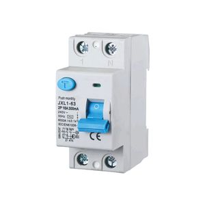 Interruptor Automático Mini RCBO Gloca, 2P, 16A, 300mA, 240V, 50Hz, Clase A, 2 Módulos DIN - Product Image 1