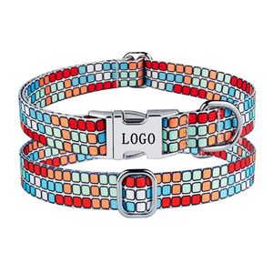 Collare per cani in poliestere ecologico collari per cani riflettenti collare per animali domestici personalizzati regolabili per cani di piccole dimensioni - Product Image 4
