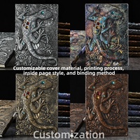 Carnet Vintage Cuir Synthétique Motif Lézard Gravé A5 Couverture Rigide Journal Créatif Cadeau Bureau École Professionnel
