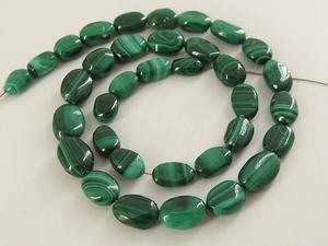 Malaquita Verde, Forma Ovalada Lisa, Pepitas de Malaquita para Joyería, Suministros al por Mayor, Nueva Llegada, 12 Pulgadas, 5-10 mm de Largo, Aprox. - Product Image 4