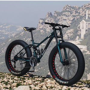 Bicicletta da Montagna in Lega di Alluminio da 26 Pollici, Pneumatici Larghi, Freni a Disco, Telaio Ammortizzato - Product Image 6