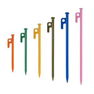 Estacas de Acero Coloridas para Tiendas de Campaña, 20-40cm, Reforzadas, para Lona, Camping y Uso en Exteriores, con Martillo Incluido - Product Image 2
