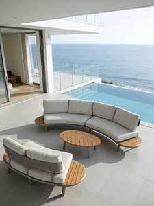 <span class=keywords><strong>Set</strong></span> di Divani <span class=keywords><strong>da</strong></span> Esterno <span class=keywords><strong>in</strong></span> Alluminio di Lusso Moderno con Tavolino, Arredamento Direttamente dalla Fabbrica per <span class=keywords><strong>Giardino</strong></span>, Balcone <span class=keywords><strong>e</strong></span> Resort - Product Image 2