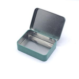 Tùy Chỉnh Thẳng Dọc Bạc Trắng Hình Chữ Nhật Màu Đen Hộp Thiếc Với Bản Lề Nắp Thu Nhỏ Trong Cổ Trong Thẳng Hình Chữ Nhật Kim Loại Tin B - Product Image 5