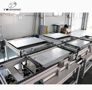 New OEM Durable Aluminium Adjustable Speed Pallet Conveyor Chain Rubber Belt Retail Semi-Auto Dishwasher Assembly Lines 110-415V - Product Image 2