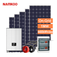 Système d'énergie solaire Alibaba, panneaux solaires, système solaire 500 kW, fournisseur chinois, sur réseau, onde sinusoïdale pure, CE TUV IEC ROHS, 25 ans