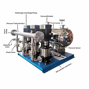 Bomba de refuerzo de frecuencia variable 304SS CDLF, 200m de altura de elevación, para sistemas de suministro de agua constante y sin presión negativa en hoteles, hospitales y edificios, con tecnología inteligente CDLF - Product Image 4