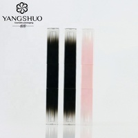 Tube de gloss à lèvres carré à double embout 6 ml, emballage cosmétique pour gloss à lèvres, flacon vide, logo personnalisé, vente en gros de tubes vides