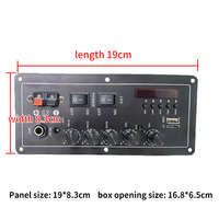 Amplificateur numérique rechargeable E6 15W+15W 12V, carte amplificateur, radio FM, USB, lecteur de carte TF, mixeur