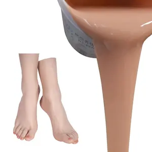 Liquid Silicone Rubber For Medical Grade Limbs Skin Color Silicone Rubber For Human Body Silicon Gel Making