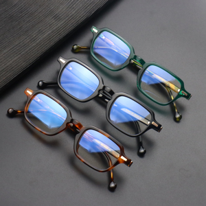 Chất Lượng Cao Retro Nhỏ Vuông Khung Kính Khung, Cổ Điển Màu Đen Màu Xanh Lá Cây Khung Màu Sắc, Đền Acetate Người Đàn Ông Của Kính Khung - Product Image 1