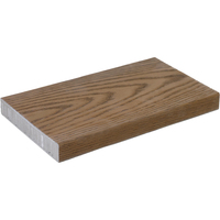 Planche de terrasse en PU solide de 360 cm, système de revêtement de sol extérieur résistant aux intempéries, grain de bois en relief 3D pour patio, bord de piscine, balcon