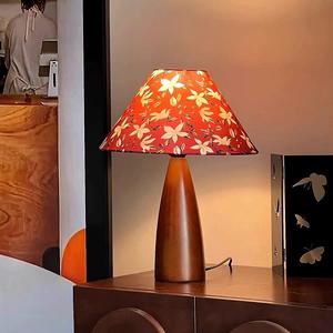 Vintage Floral French Country Style Table Lamp Warm Retro Ambient Light Small Bedroom Lamp AC Power Supply Popular Instagram - Product Image 5