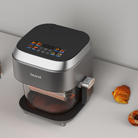 Meilleure friteuse numérique électrique Friteuse en verre sans huile pour four Friteuse intelligente pour cuisine Friteuse de qualité de l'air