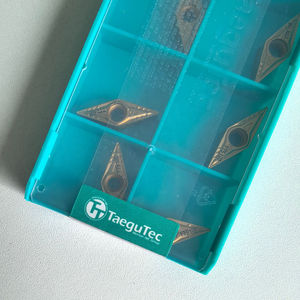 เม็ดมีดกลึง VNMG130404MT TT5100 Taegutec ทำจากทังสเตนคาร์ไบด์ สำหรับเครื่องกลึง CNC ความแข็ง HRC45-60 เคลือบ CVD สำหรับงานเหล็ก - Product Image 5