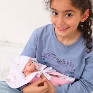 Muñeca Bebé <span class=keywords><strong>Reborn</strong></span> Recién Nacida de 14 Pulgadas de Cuerpo Completo de Silicona Realista para Niñas, Juguete Modelo de Peluche Suave y Plástico - Product Image 3