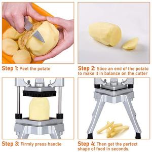 Commercial <b>Vegetable</b> Fruit Chopper Dicer 4 Stainless Steel Blades Manual Onion Tomato Slicer Restaurant French Fry <b>Cutter</b> - Product Image 6