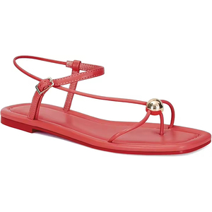 Sandales plates noires à bout ouvert pour femmes, collection Printemps-Été 2025, idéales pour les fêtes, le bureau et la plage, style tongs - Product Image 4