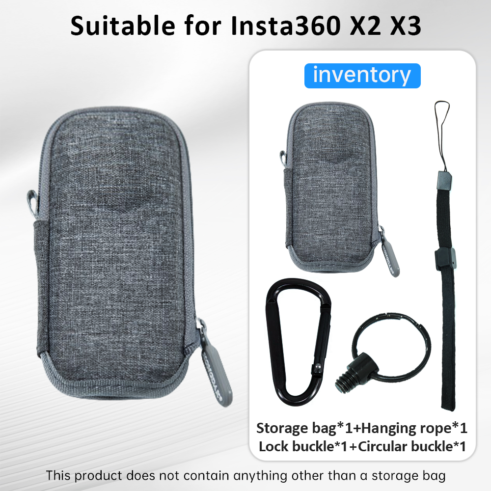Factory Wholesale Price for Insta360 X3 X2 for GoPro Hero 9/10/11/12Portable Waterproof Camera Case Box Camera Storage Bag