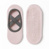 Chaussettes de Pilates personnalisées antidérapantes, chaussettes de yoga avec grip OEM ODM, faible MOQ, respirantes, antidérapantes avec grip en silicone pour la gym, le yoga et l'entraînement à domicile