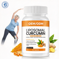 Capsules de Curcumine OEM, Extrait de Curcuma et Cannelle, Phytosome, Prix, Marque Privée, Vitamines, Capsules de Curcumine Liposomale