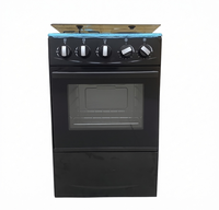 Four à convection à gaz autonome 50 cm, 4 brûleurs (2 gaz + 2 électriques), 80 L, acier inoxydable, multifonction, pour restaurant et usage domestique