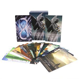 Cartas de Tarot, tarjetas francesas, negras y doradas, de Ángel - Product Image 5