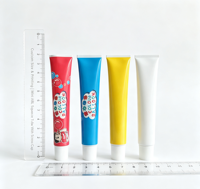 Mini tube souple en aluminium et plastique avec bouchon à vis standard pour colle à bulles, échantillons cosmétiques, emballage personnalisé, impression couleur intégrale