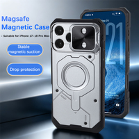 Casing Ponsel Portabel Bahan PC Magnetik dengan Penutup Kamera Geser Anti Benturan untuk iPhone 17 Pro Max