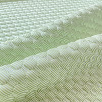 Parure de Lit 3 Pièces Couleur Unie Simple Moderne, Drap de Lit Effet Relief 3D Pois Glace, Housse de Lit Antidérapante et Très Élastique, Sensation Fraîche