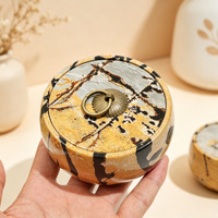 Boîte à bijoux en jaspe naturel sculptée à la main avec couvercle pour cristaux et bibelots – Vente en gros
