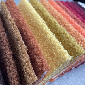 纺织面料厚泰迪羊毛面料套圈卷曲天鹅绒布圈沙发面料家用纺织品 - Product Image 6