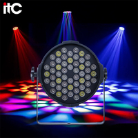 Projecteur LED Par Can DMX512 de haute qualité 54*3W RGBW IP20 110-240V noir pour éclairage de scène et d'auditorium