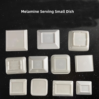 Plat carré moderne en mélamine pour sauces et assaisonnements, bol peu profond, compatible lave-vaisselle, écologique, qualité alimentaire, pour restaurant, hot pot, barbecue
